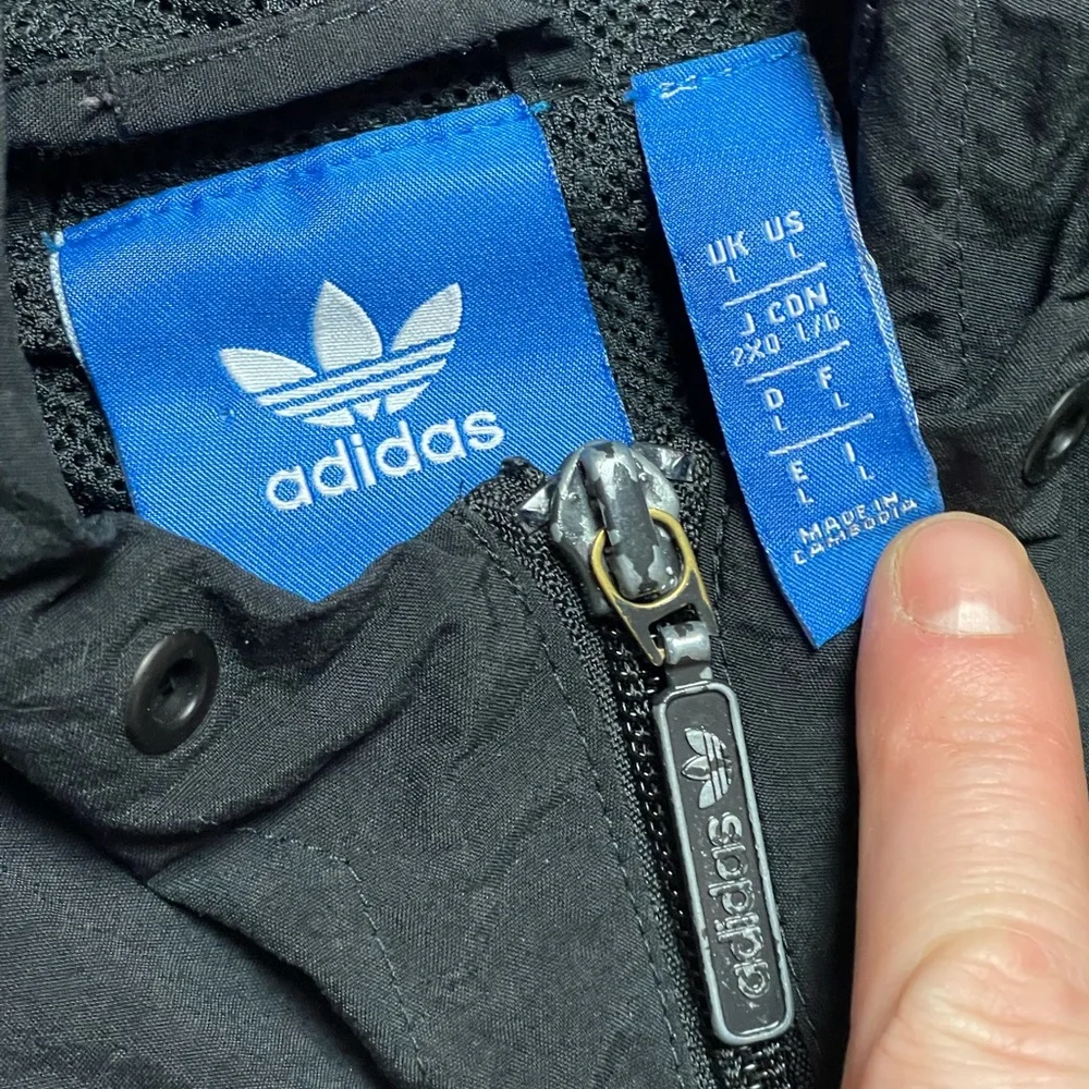 Adidas Track Jacket Zip Up sz L